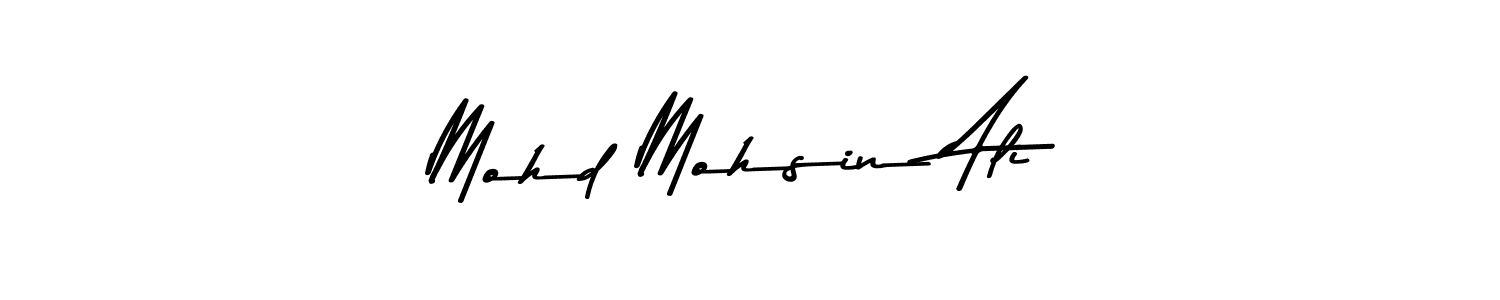 Make a beautiful signature design for name Mohd Mohsin Ali. With this signature (Asem Kandis PERSONAL USE) style, you can create a handwritten signature for free. Mohd Mohsin Ali signature style 9 images and pictures png