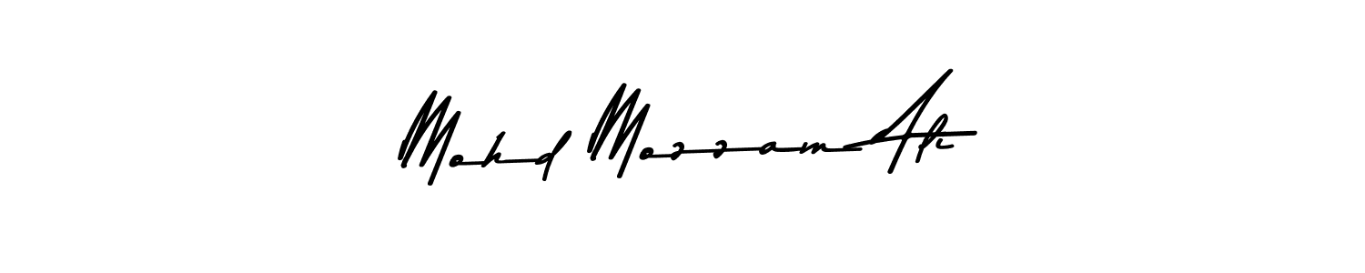 Make a beautiful signature design for name Mohd Mozzam Ali. With this signature (Asem Kandis PERSONAL USE) style, you can create a handwritten signature for free. Mohd Mozzam Ali signature style 9 images and pictures png