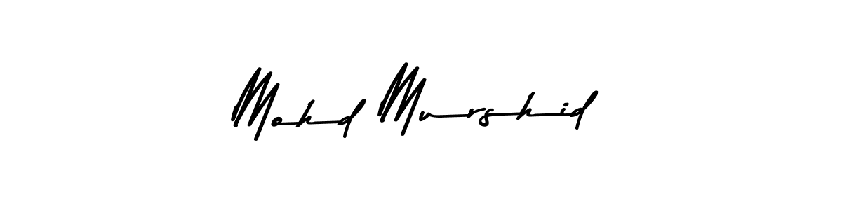 Design your own signature with our free online signature maker. With this signature software, you can create a handwritten (Asem Kandis PERSONAL USE) signature for name Mohd Murshid. Mohd Murshid signature style 9 images and pictures png