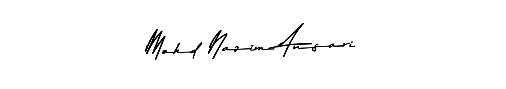 Here are the top 10 professional signature styles for the name Mohd Nazim Ansari. These are the best autograph styles you can use for your name. Mohd Nazim Ansari signature style 9 images and pictures png