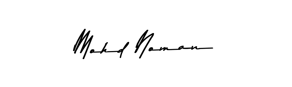 Design your own signature with our free online signature maker. With this signature software, you can create a handwritten (Asem Kandis PERSONAL USE) signature for name Mohd Noman. Mohd Noman signature style 9 images and pictures png