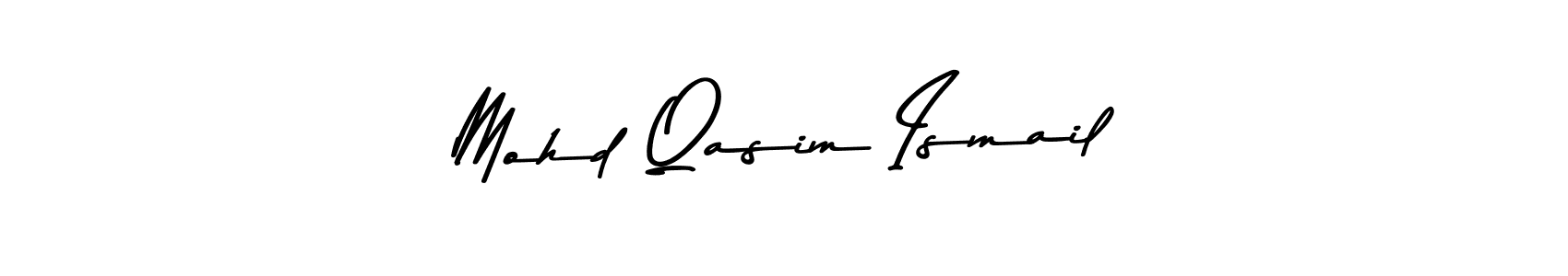 Create a beautiful signature design for name Mohd Qasim Ismail. With this signature (Asem Kandis PERSONAL USE) fonts, you can make a handwritten signature for free. Mohd Qasim Ismail signature style 9 images and pictures png
