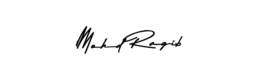 How to make Mohd Ragib name signature. Use Asem Kandis PERSONAL USE style for creating short signs online. This is the latest handwritten sign. Mohd Ragib signature style 9 images and pictures png