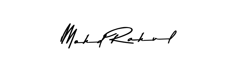 Design your own signature with our free online signature maker. With this signature software, you can create a handwritten (Asem Kandis PERSONAL USE) signature for name Mohd Rahul. Mohd Rahul signature style 9 images and pictures png