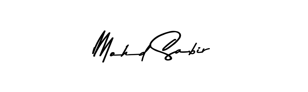 Make a beautiful signature design for name Mohd Sabir. With this signature (Asem Kandis PERSONAL USE) style, you can create a handwritten signature for free. Mohd Sabir signature style 9 images and pictures png