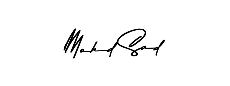 Also we have Mohd Sad name is the best signature style. Create professional handwritten signature collection using Asem Kandis PERSONAL USE autograph style. Mohd Sad signature style 9 images and pictures png