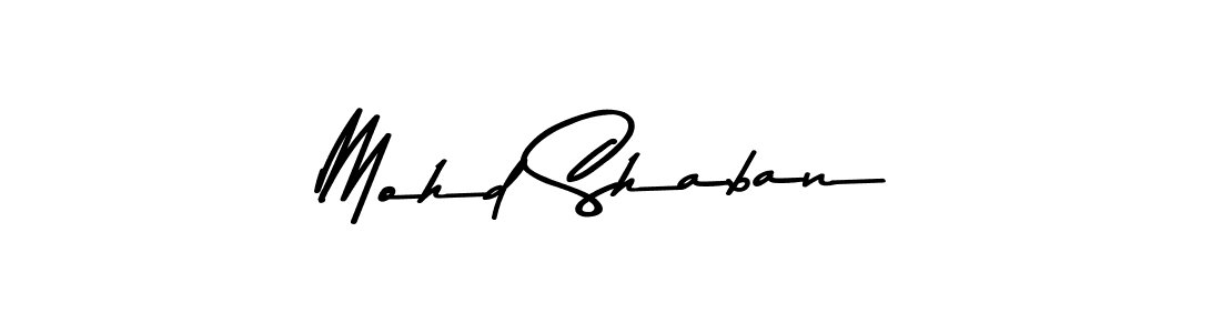 Use a signature maker to create a handwritten signature online. With this signature software, you can design (Asem Kandis PERSONAL USE) your own signature for name Mohd Shaban. Mohd Shaban signature style 9 images and pictures png