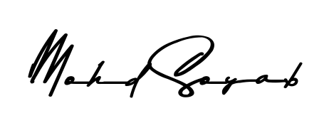 Practice writing Mohd Soyab with the flow of Asem Kandis PERSONAL USE lettering. A fantastic source of inspiration for developing your personal signature style. Mohd Soyab signature style 9 images and pictures png