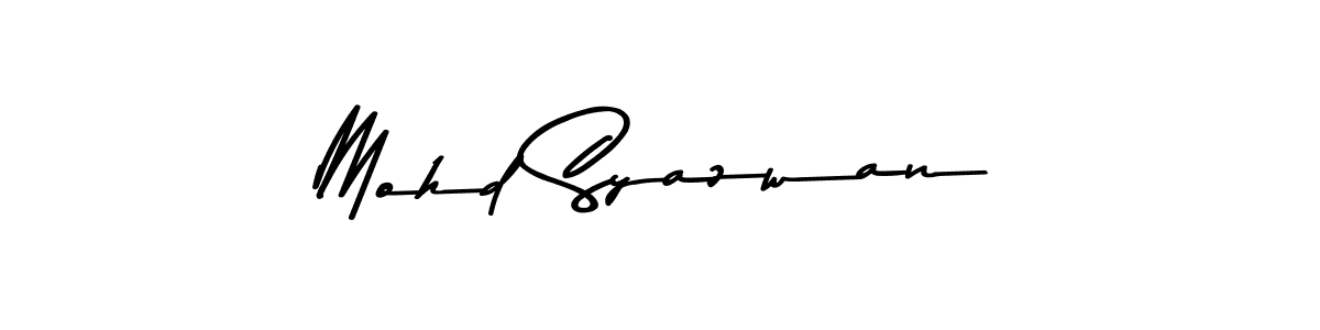 How to make Mohd Syazwan signature? Asem Kandis PERSONAL USE is a professional autograph style. Create handwritten signature for Mohd Syazwan name. Mohd Syazwan signature style 9 images and pictures png