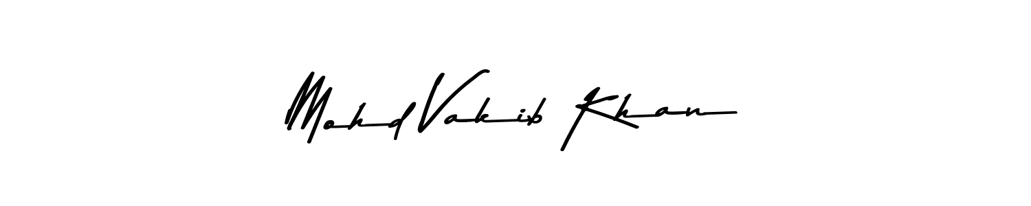 Also You can easily find your signature by using the search form. We will create Mohd Vakib Khan name handwritten signature images for you free of cost using Asem Kandis PERSONAL USE sign style. Mohd Vakib Khan signature style 9 images and pictures png