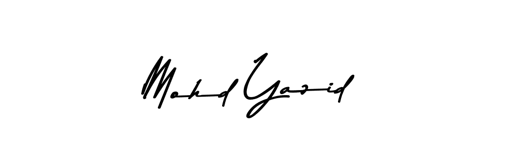 Create a beautiful signature design for name Mohd Yazid. With this signature (Asem Kandis PERSONAL USE) fonts, you can make a handwritten signature for free. Mohd Yazid signature style 9 images and pictures png