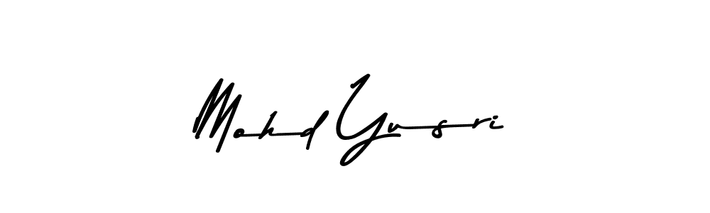 Design your own signature with our free online signature maker. With this signature software, you can create a handwritten (Asem Kandis PERSONAL USE) signature for name Mohd Yusri. Mohd Yusri signature style 9 images and pictures png