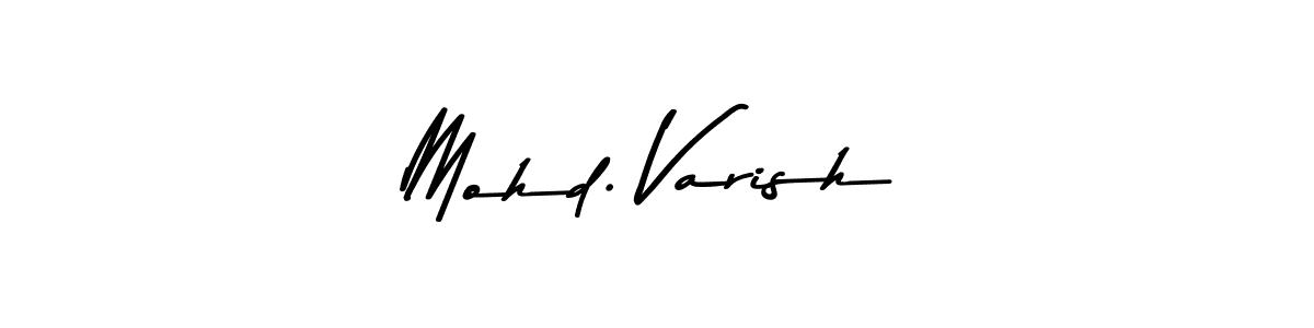 Make a beautiful signature design for name Mohd. Varish. Use this online signature maker to create a handwritten signature for free. Mohd. Varish signature style 9 images and pictures png