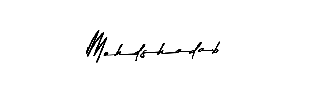 Mohdshadab stylish signature style. Best Handwritten Sign (Asem Kandis PERSONAL USE) for my name. Handwritten Signature Collection Ideas for my name Mohdshadab. Mohdshadab signature style 9 images and pictures png