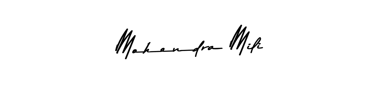 How to make Mohendra Mili signature? Asem Kandis PERSONAL USE is a professional autograph style. Create handwritten signature for Mohendra Mili name. Mohendra Mili signature style 9 images and pictures png