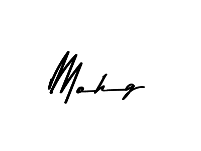 Create a beautiful signature design for name Mohg. With this signature (Asem Kandis PERSONAL USE) fonts, you can make a handwritten signature for free. Mohg signature style 9 images and pictures png