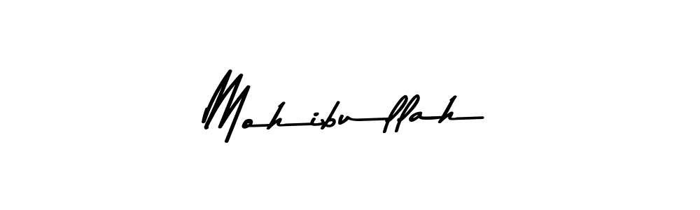 How to make Mohibullah name signature. Use Asem Kandis PERSONAL USE style for creating short signs online. This is the latest handwritten sign. Mohibullah signature style 9 images and pictures png