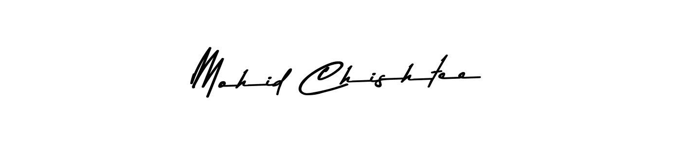The best way (Asem Kandis PERSONAL USE) to make a short signature is to pick only two or three words in your name. The name Mohid Chishtee include a total of six letters. For converting this name. Mohid Chishtee signature style 9 images and pictures png