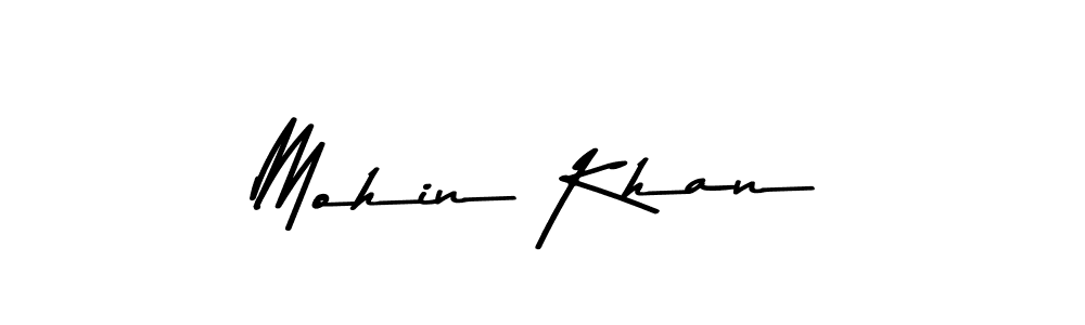 Design your own signature with our free online signature maker. With this signature software, you can create a handwritten (Asem Kandis PERSONAL USE) signature for name Mohin Khan. Mohin Khan signature style 9 images and pictures png