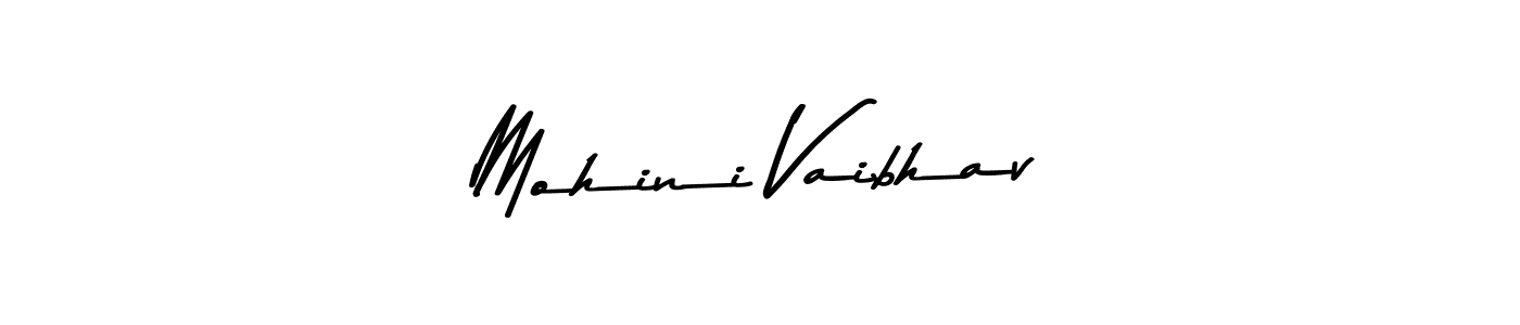 The best way (Asem Kandis PERSONAL USE) to make a short signature is to pick only two or three words in your name. The name Mohini Vaibhav include a total of six letters. For converting this name. Mohini Vaibhav signature style 9 images and pictures png