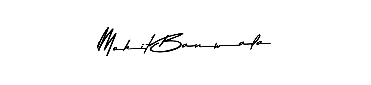 Make a beautiful signature design for name Mohit Banwala. With this signature (Asem Kandis PERSONAL USE) style, you can create a handwritten signature for free. Mohit Banwala signature style 9 images and pictures png