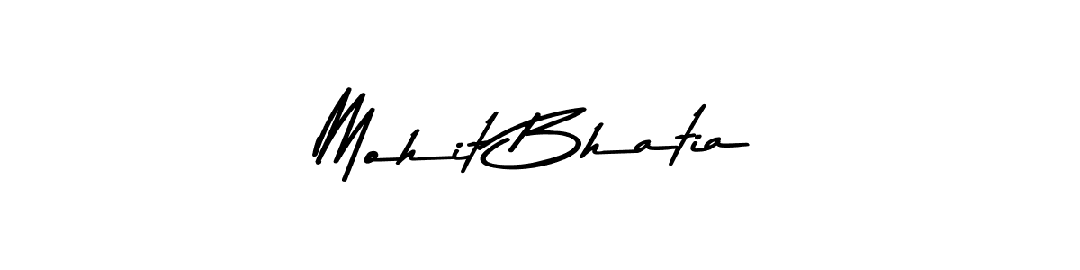 Use a signature maker to create a handwritten signature online. With this signature software, you can design (Asem Kandis PERSONAL USE) your own signature for name Mohit Bhatia. Mohit Bhatia signature style 9 images and pictures png