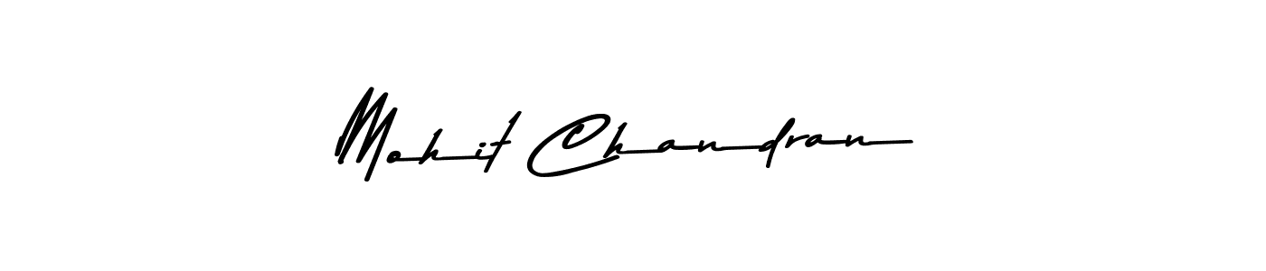 How to make Mohit Chandran name signature. Use Asem Kandis PERSONAL USE style for creating short signs online. This is the latest handwritten sign. Mohit Chandran signature style 9 images and pictures png