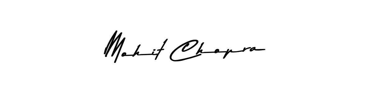 How to make Mohit Chopra name signature. Use Asem Kandis PERSONAL USE style for creating short signs online. This is the latest handwritten sign. Mohit Chopra signature style 9 images and pictures png