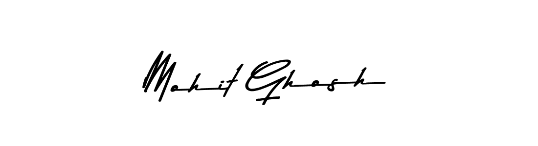 Make a beautiful signature design for name Mohit Ghosh. With this signature (Asem Kandis PERSONAL USE) style, you can create a handwritten signature for free. Mohit Ghosh signature style 9 images and pictures png