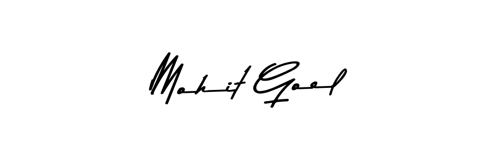 Design your own signature with our free online signature maker. With this signature software, you can create a handwritten (Asem Kandis PERSONAL USE) signature for name Mohit Goel. Mohit Goel signature style 9 images and pictures png