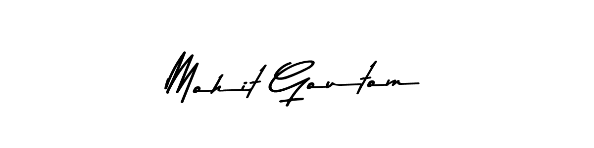 How to make Mohit Goutom signature? Asem Kandis PERSONAL USE is a professional autograph style. Create handwritten signature for Mohit Goutom name. Mohit Goutom signature style 9 images and pictures png