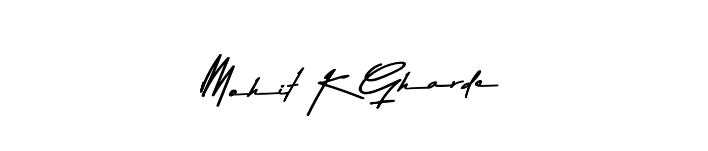 Here are the top 10 professional signature styles for the name Mohit K Gharde. These are the best autograph styles you can use for your name. Mohit K Gharde signature style 9 images and pictures png