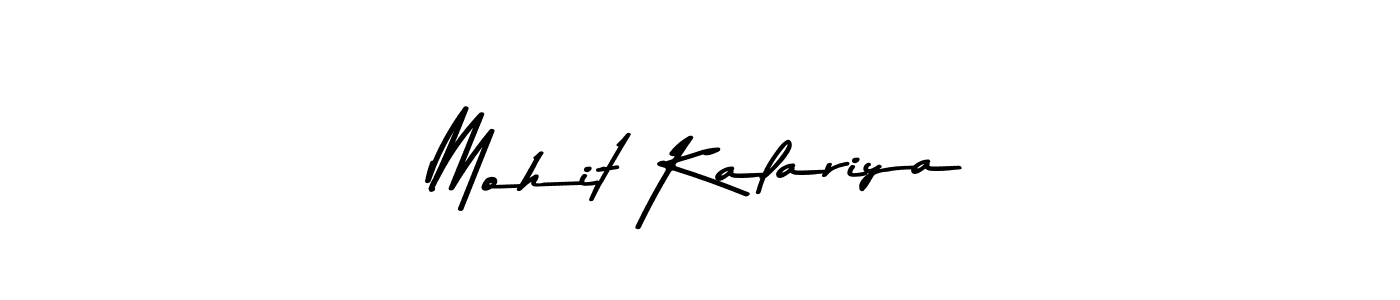 How to make Mohit Kalariya name signature. Use Asem Kandis PERSONAL USE style for creating short signs online. This is the latest handwritten sign. Mohit Kalariya signature style 9 images and pictures png