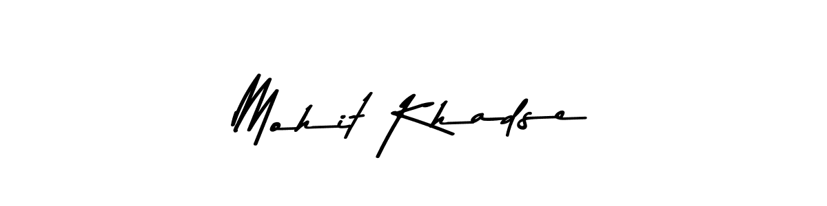 The best way (Asem Kandis PERSONAL USE) to make a short signature is to pick only two or three words in your name. The name Mohit Khadse include a total of six letters. For converting this name. Mohit Khadse signature style 9 images and pictures png
