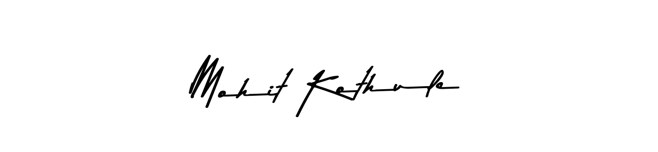 Design your own signature with our free online signature maker. With this signature software, you can create a handwritten (Asem Kandis PERSONAL USE) signature for name Mohit Kothule. Mohit Kothule signature style 9 images and pictures png