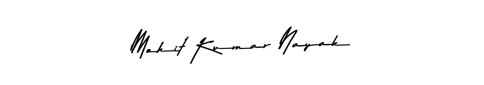 How to make Mohit Kumar Nayak name signature. Use Asem Kandis PERSONAL USE style for creating short signs online. This is the latest handwritten sign. Mohit Kumar Nayak signature style 9 images and pictures png