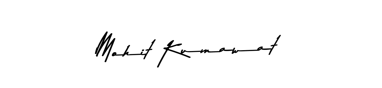 How to make Mohit Kumawat name signature. Use Asem Kandis PERSONAL USE style for creating short signs online. This is the latest handwritten sign. Mohit Kumawat signature style 9 images and pictures png