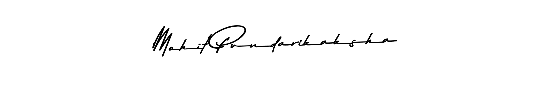 Design your own signature with our free online signature maker. With this signature software, you can create a handwritten (Asem Kandis PERSONAL USE) signature for name Mohit Pundarikaksha. Mohit Pundarikaksha signature style 9 images and pictures png