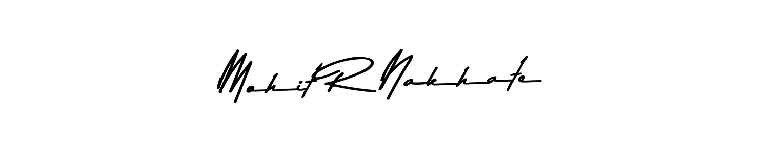 How to make Mohit R Nakhate signature? Asem Kandis PERSONAL USE is a professional autograph style. Create handwritten signature for Mohit R Nakhate name. Mohit R Nakhate signature style 9 images and pictures png