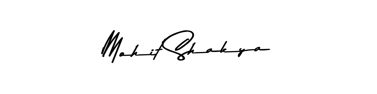 How to make Mohit Shakya name signature. Use Asem Kandis PERSONAL USE style for creating short signs online. This is the latest handwritten sign. Mohit Shakya signature style 9 images and pictures png