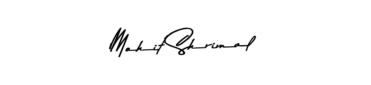 Also You can easily find your signature by using the search form. We will create Mohit Shrimal name handwritten signature images for you free of cost using Asem Kandis PERSONAL USE sign style. Mohit Shrimal signature style 9 images and pictures png