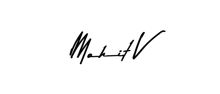 Mohit V stylish signature style. Best Handwritten Sign (Asem Kandis PERSONAL USE) for my name. Handwritten Signature Collection Ideas for my name Mohit V. Mohit V signature style 9 images and pictures png