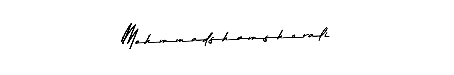 Design your own signature with our free online signature maker. With this signature software, you can create a handwritten (Asem Kandis PERSONAL USE) signature for name Mohmmadshamsherali. Mohmmadshamsherali signature style 9 images and pictures png