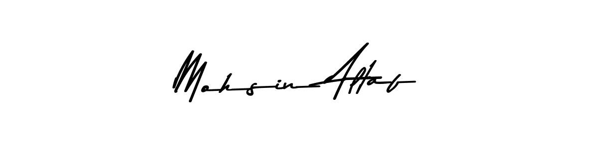 How to make Mohsin Altaf name signature. Use Asem Kandis PERSONAL USE style for creating short signs online. This is the latest handwritten sign. Mohsin Altaf signature style 9 images and pictures png