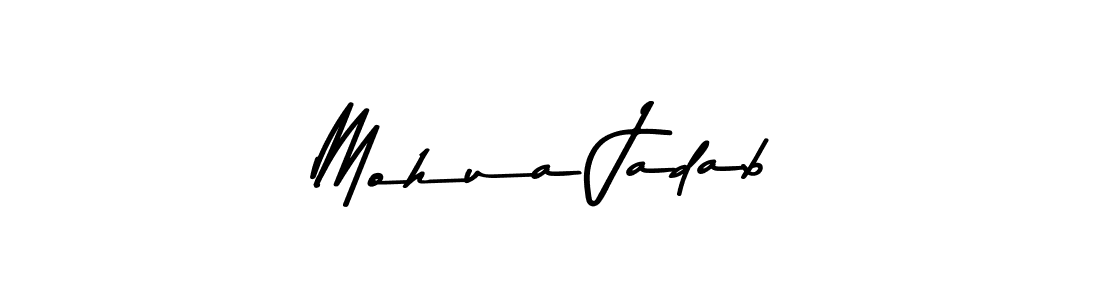 Use a signature maker to create a handwritten signature online. With this signature software, you can design (Asem Kandis PERSONAL USE) your own signature for name Mohua Jadab. Mohua Jadab signature style 9 images and pictures png