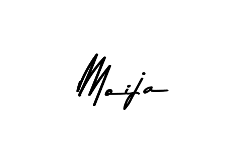 How to make Moija name signature. Use Asem Kandis PERSONAL USE style for creating short signs online. This is the latest handwritten sign. Moija signature style 9 images and pictures png