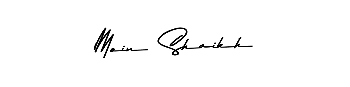Design your own signature with our free online signature maker. With this signature software, you can create a handwritten (Asem Kandis PERSONAL USE) signature for name Moin  Shaikh. Moin  Shaikh signature style 9 images and pictures png