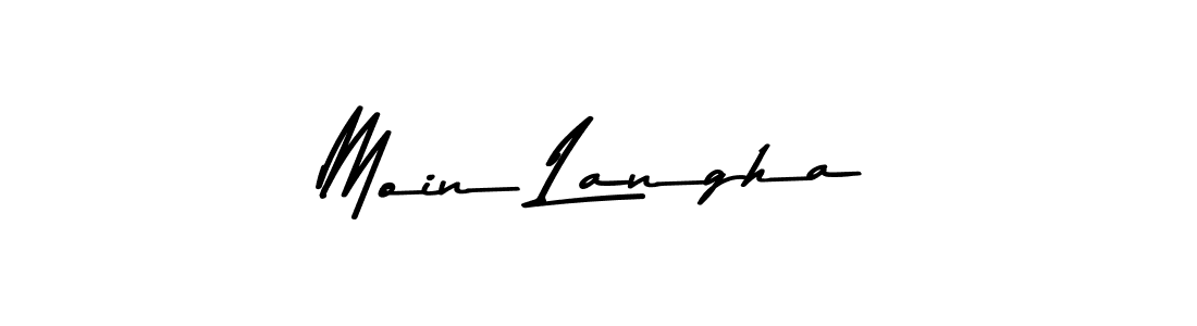 How to make Moin Langha signature? Asem Kandis PERSONAL USE is a professional autograph style. Create handwritten signature for Moin Langha name. Moin Langha signature style 9 images and pictures png