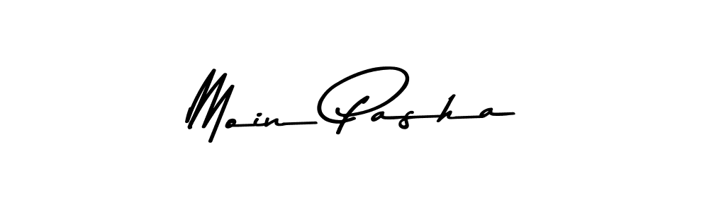 Design your own signature with our free online signature maker. With this signature software, you can create a handwritten (Asem Kandis PERSONAL USE) signature for name Moin Pasha. Moin Pasha signature style 9 images and pictures png
