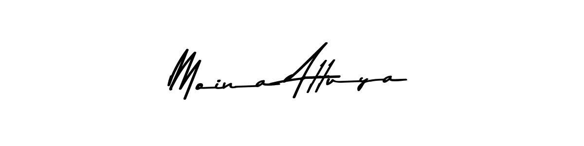 Use a signature maker to create a handwritten signature online. With this signature software, you can design (Asem Kandis PERSONAL USE) your own signature for name Moina Attuya. Moina Attuya signature style 9 images and pictures png